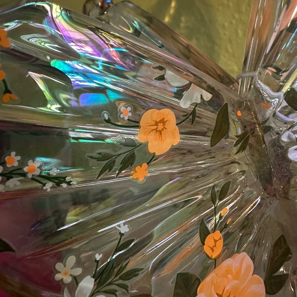 Bath & Body Works Floral Butterfly Candle Holder - Gold and Orange - Picture 6 of 7